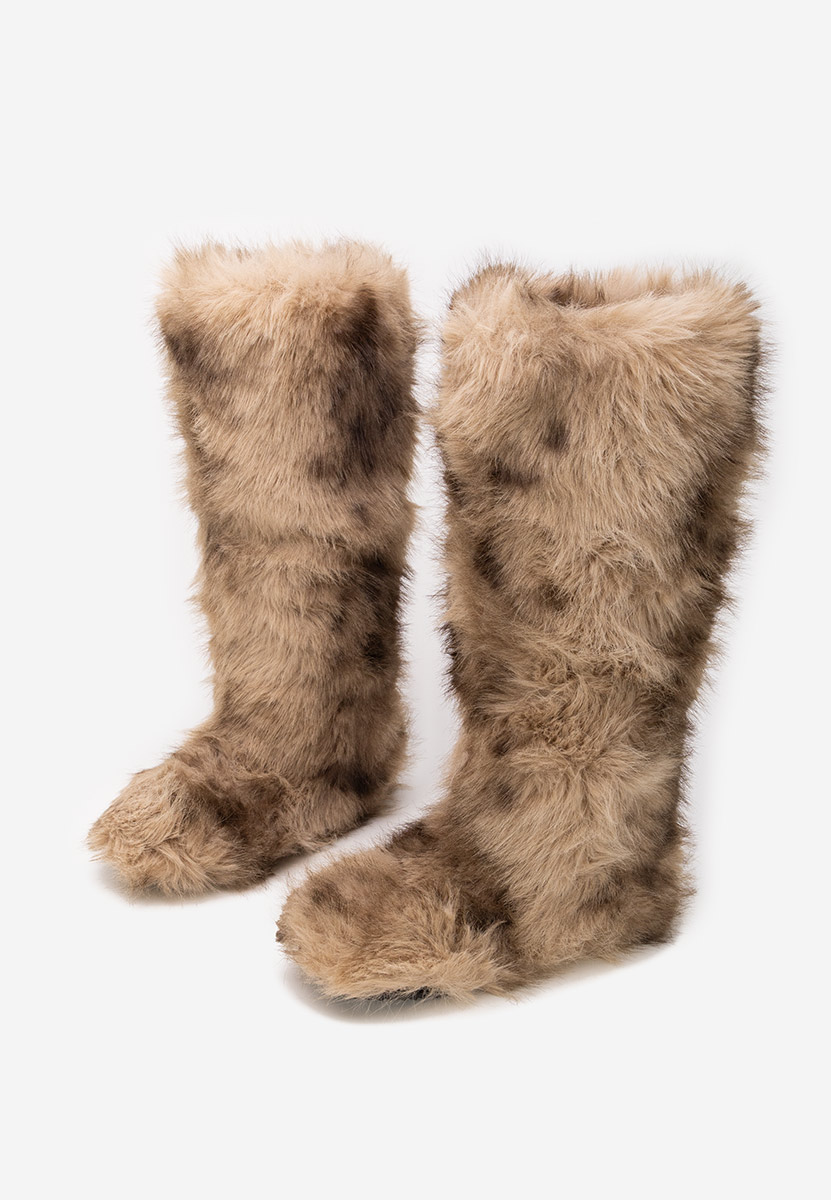 Gelira khaki meleg női csizma 