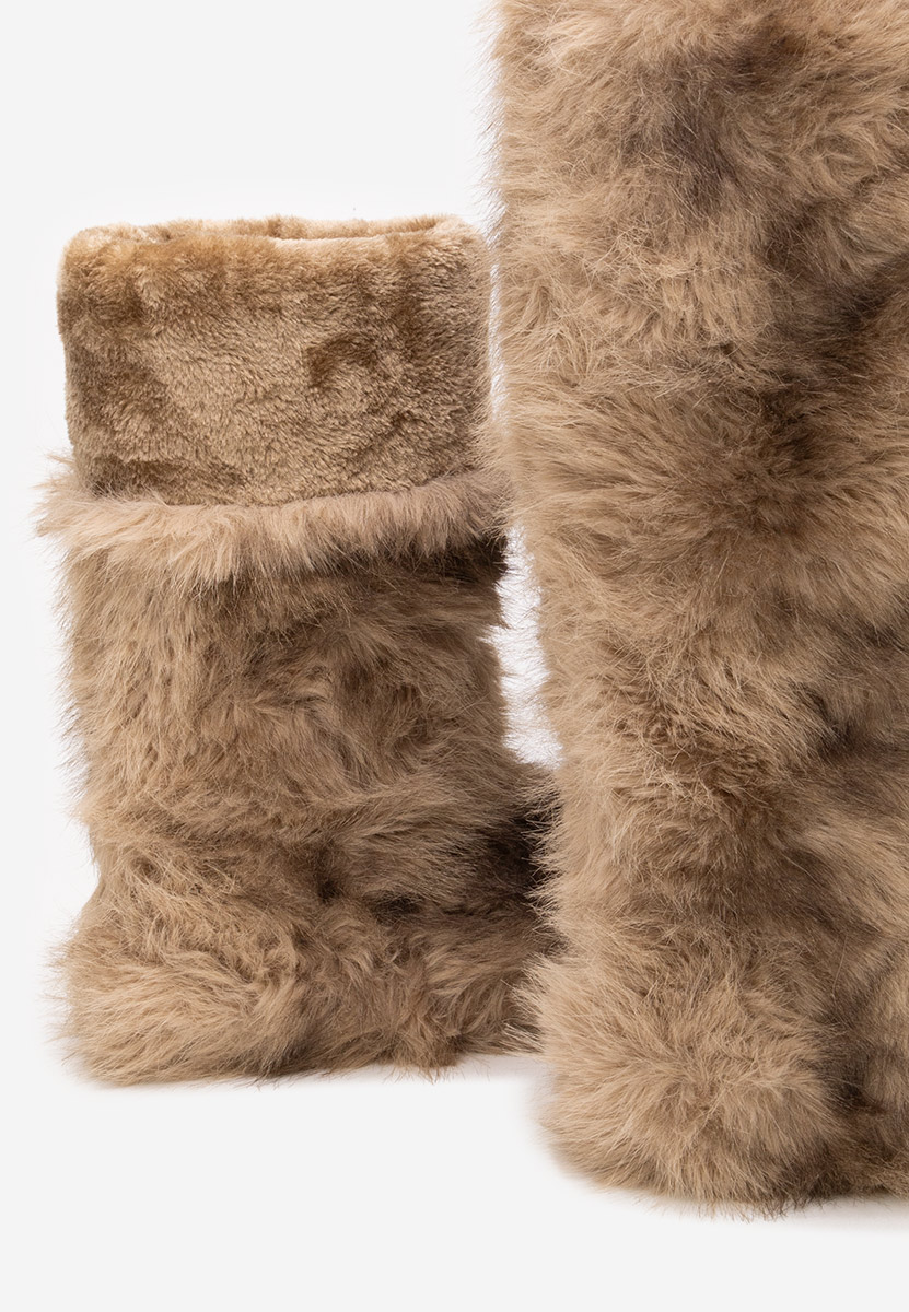 Gelira khaki meleg női csizma 