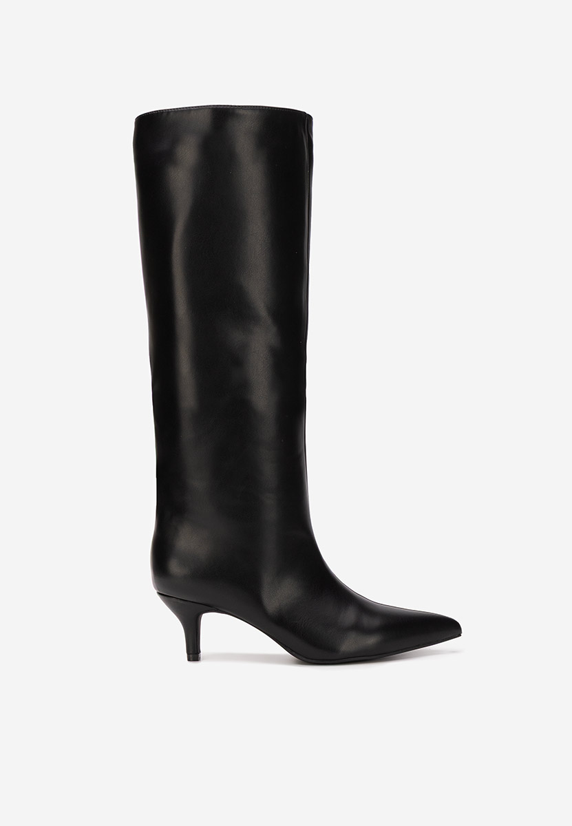 Brelisa fekete női elegáns csizma