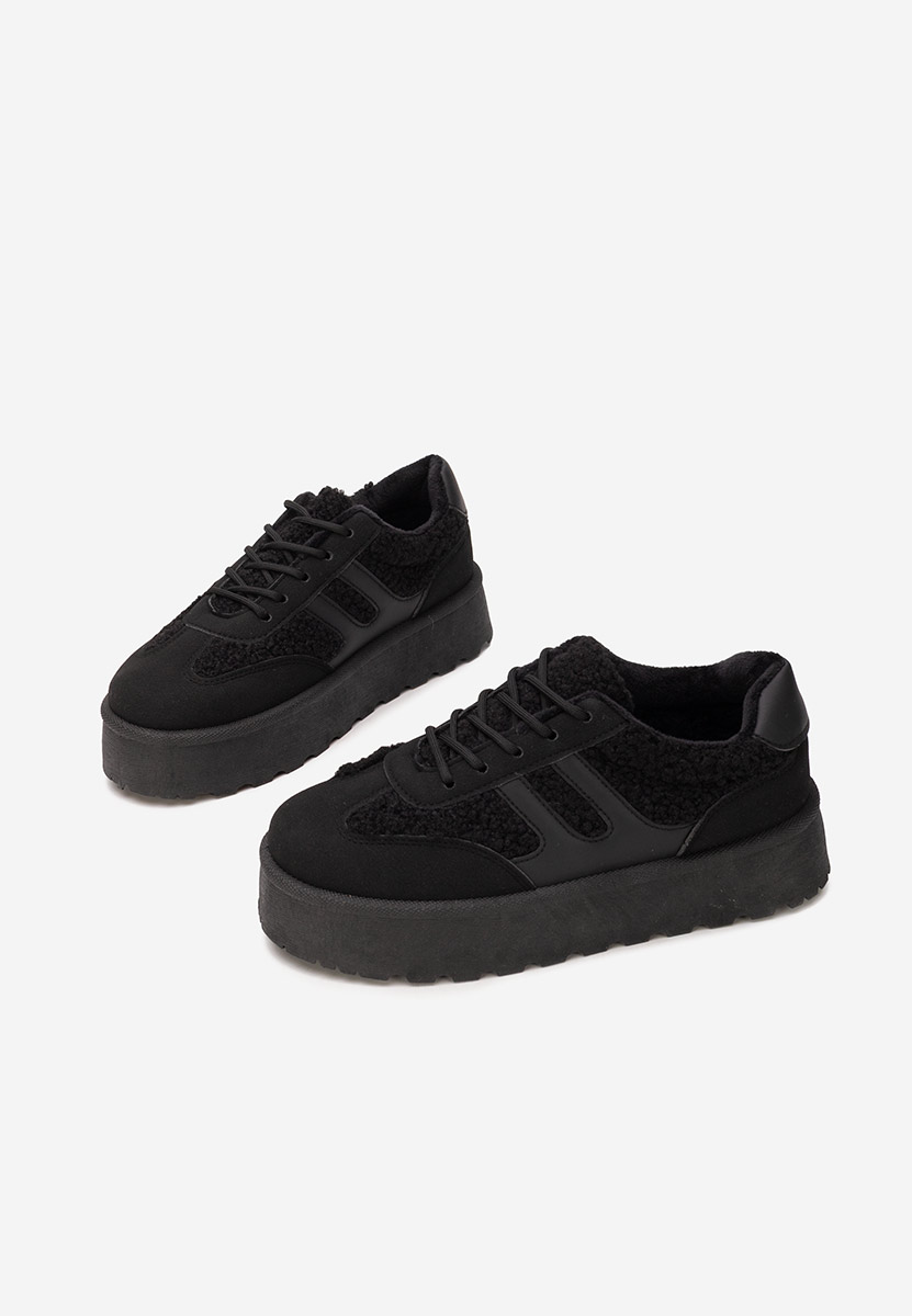 Luniva fekete telitalpú platform sneaker