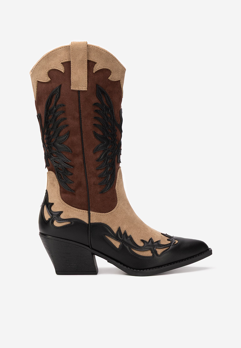 Jasnira fekete cowboy csizma