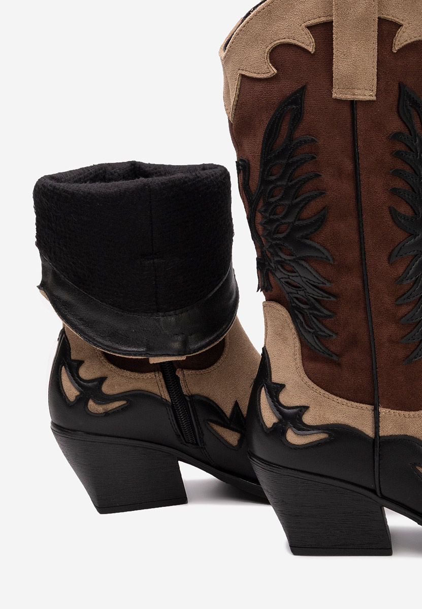Jasnira fekete cowboy csizma