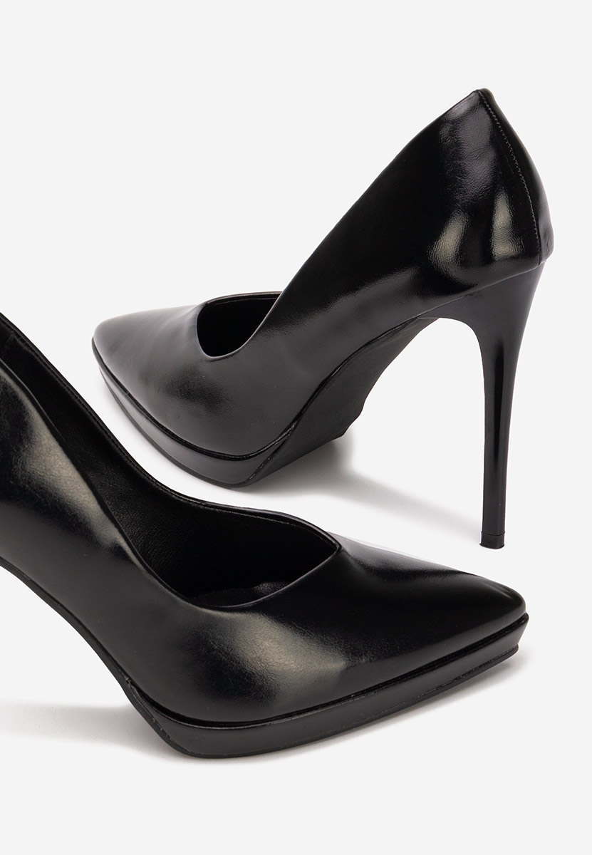 Reneia fekete tűsarkú cipő 