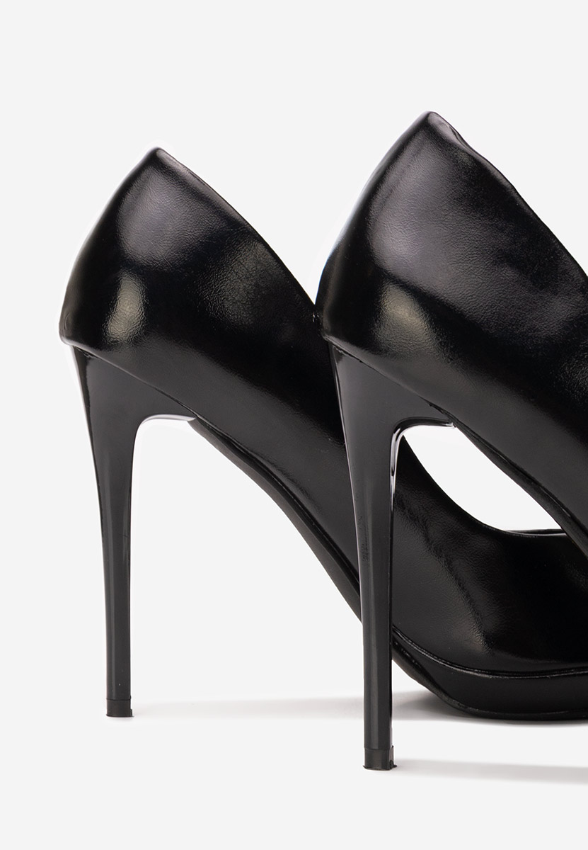 Reneia fekete tűsarkú cipő 