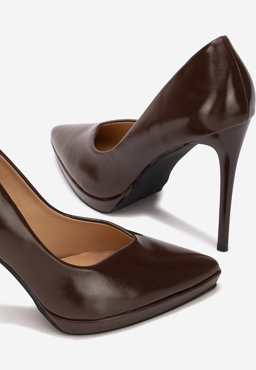 Reneia barna tűsarkú cipő 