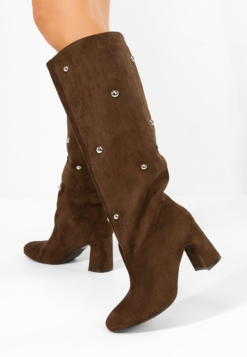 Noielia barna magassarkú csizma