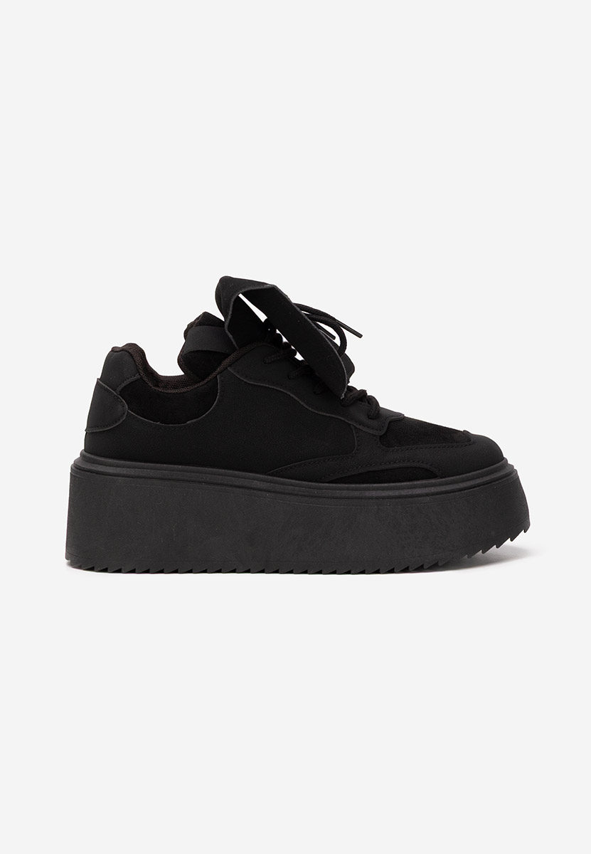 Oliveia fekete telitalpú platform sneaker