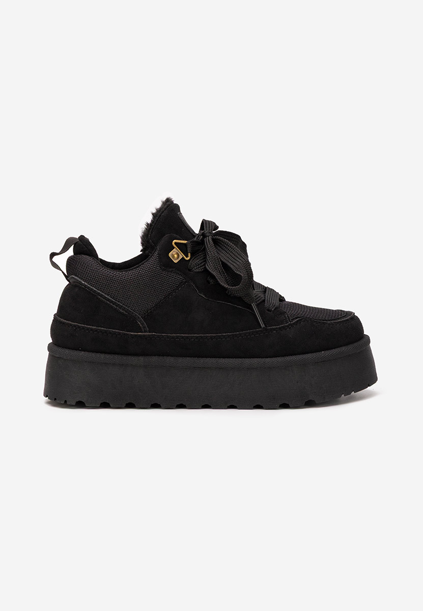 Isariel fekete telitalpú platform sneaker