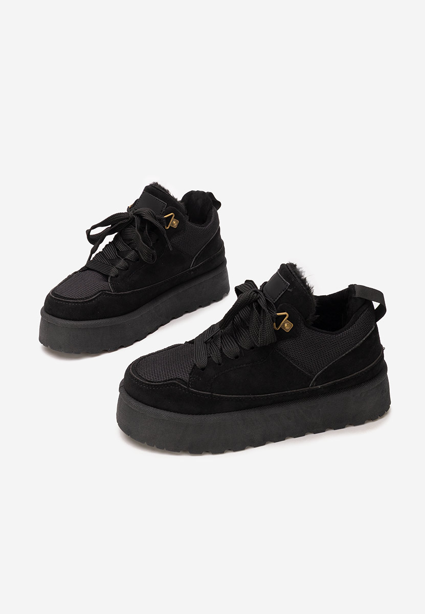 Isariel fekete telitalpú platform sneaker