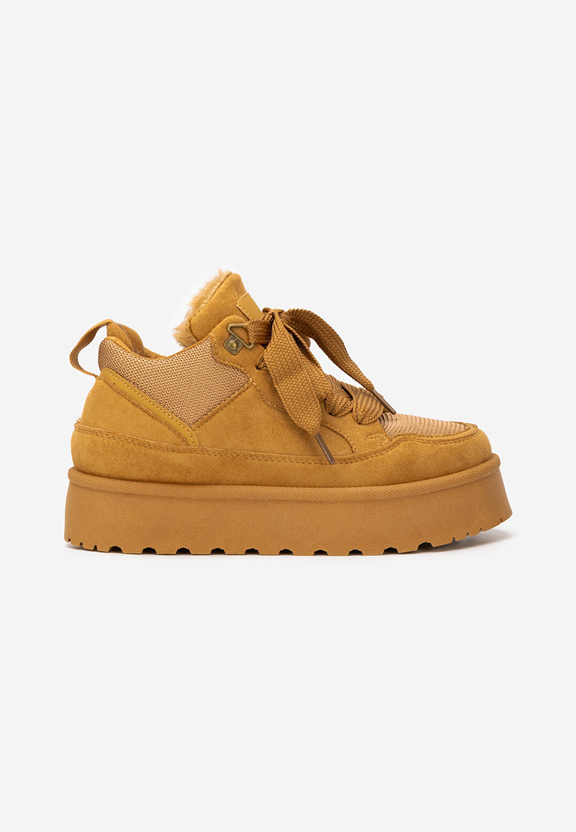 Isariel camel telitalpú platform sneaker
