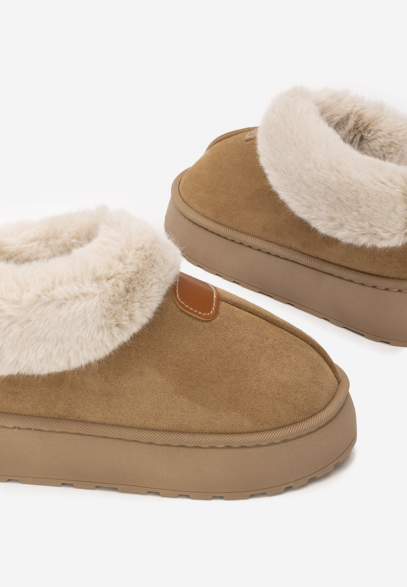 Elarva khaki telitalpú platform bokacsizma