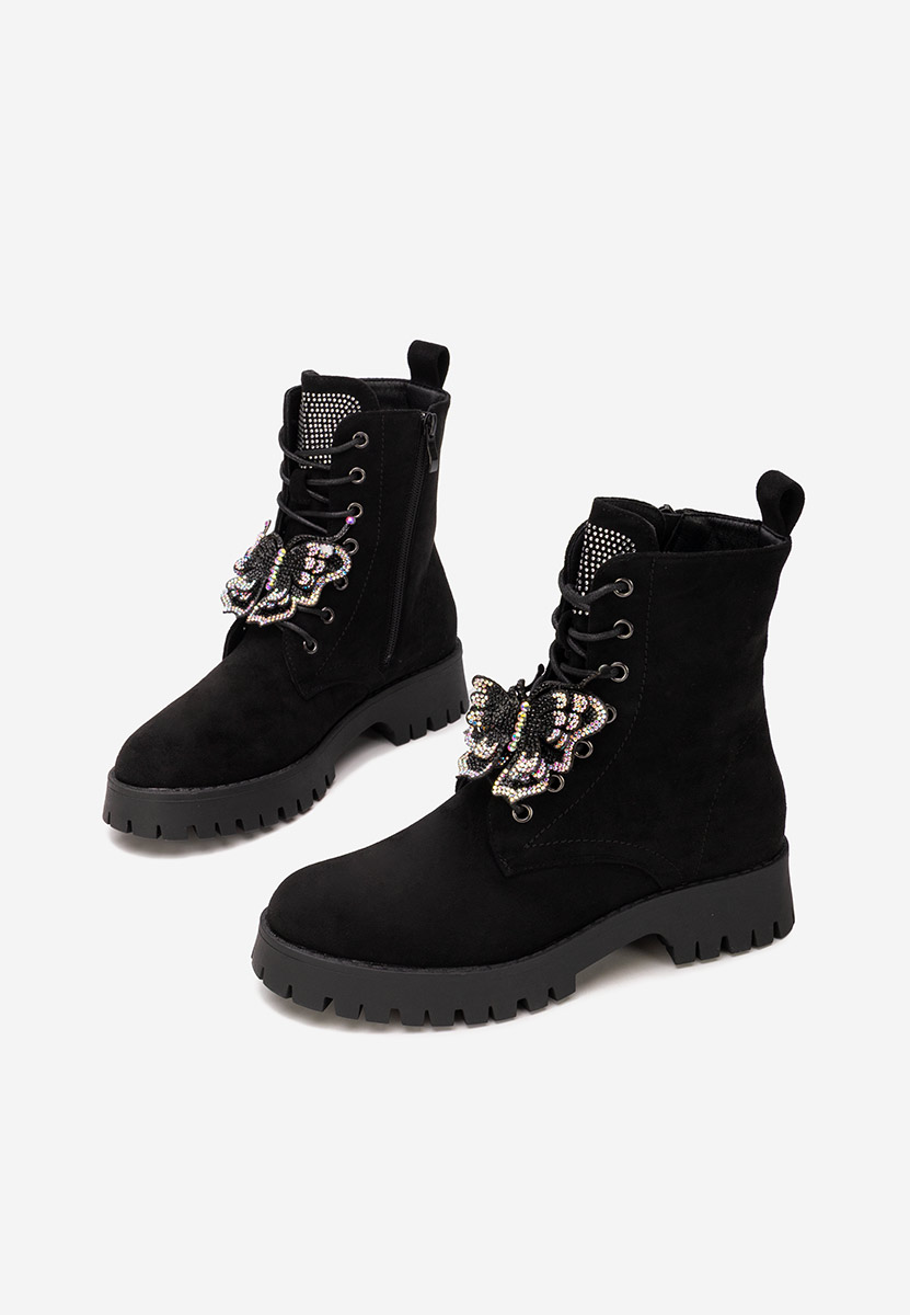 Claudine v2 fekete női bakancs