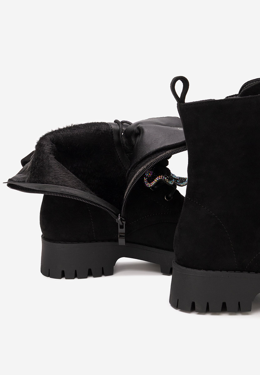 Claudine v2 fekete női bakancs