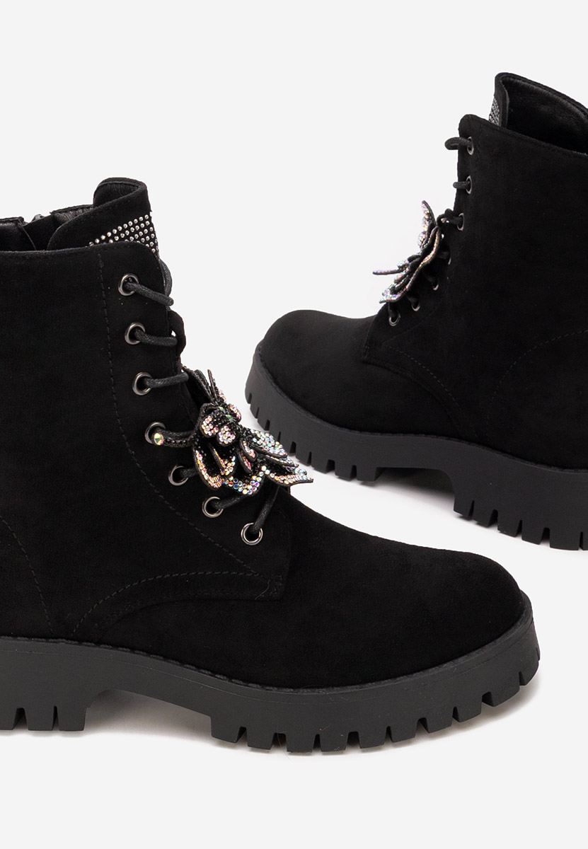 Claudine v2 fekete női bakancs