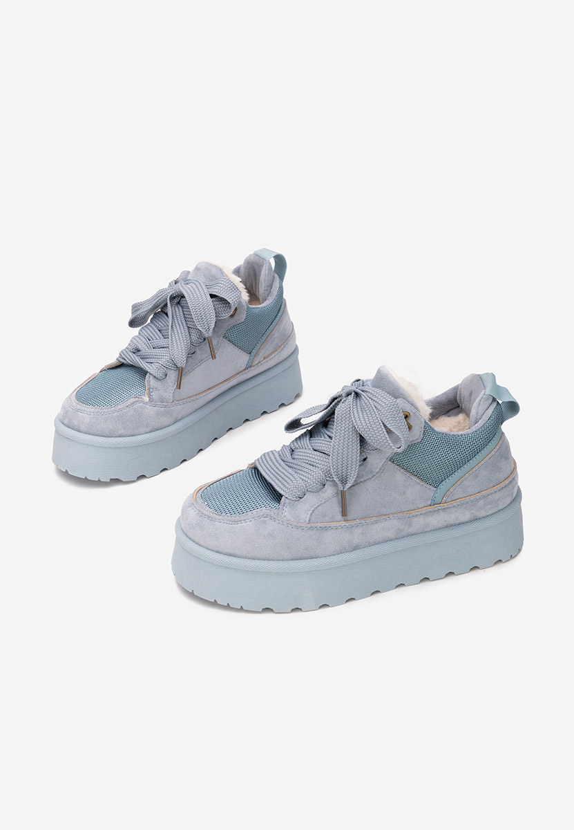 Isariel kék telitalpú platform sneaker
