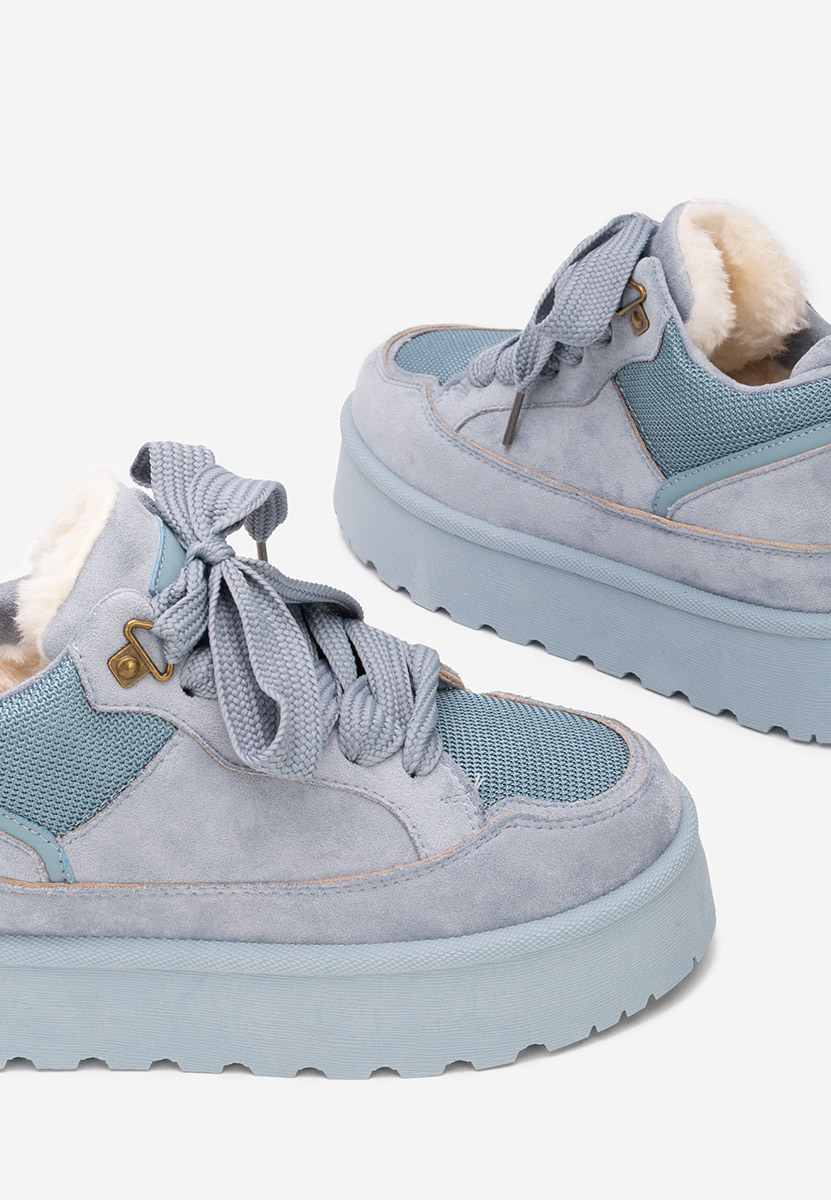 Isariel kék telitalpú platform sneaker