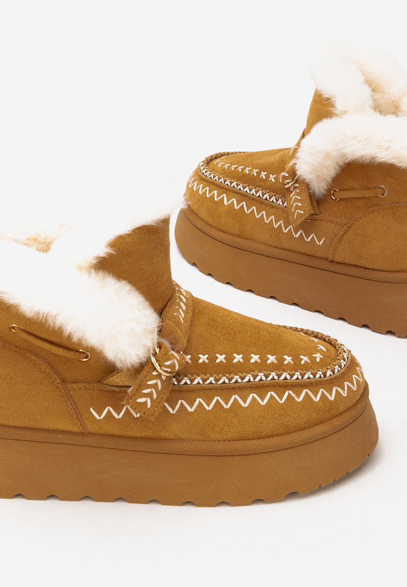 Tavoria camel telitalpú platform bokacsizma