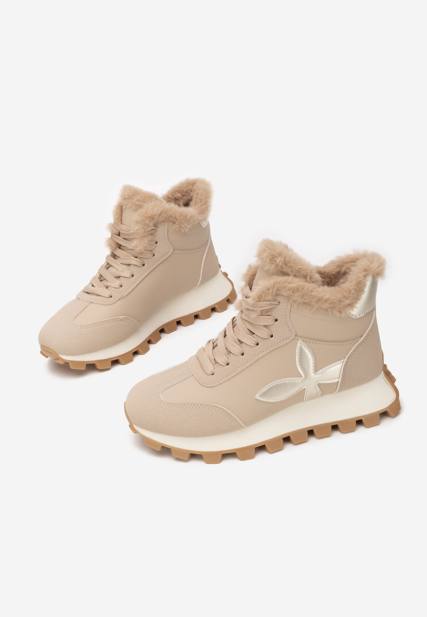 Ozia khaki női téli tornacipők