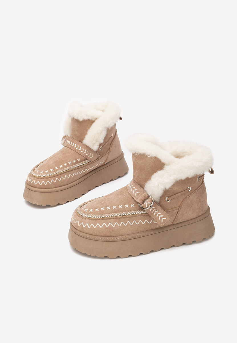 Tavoria khaki női téli bokacsizma