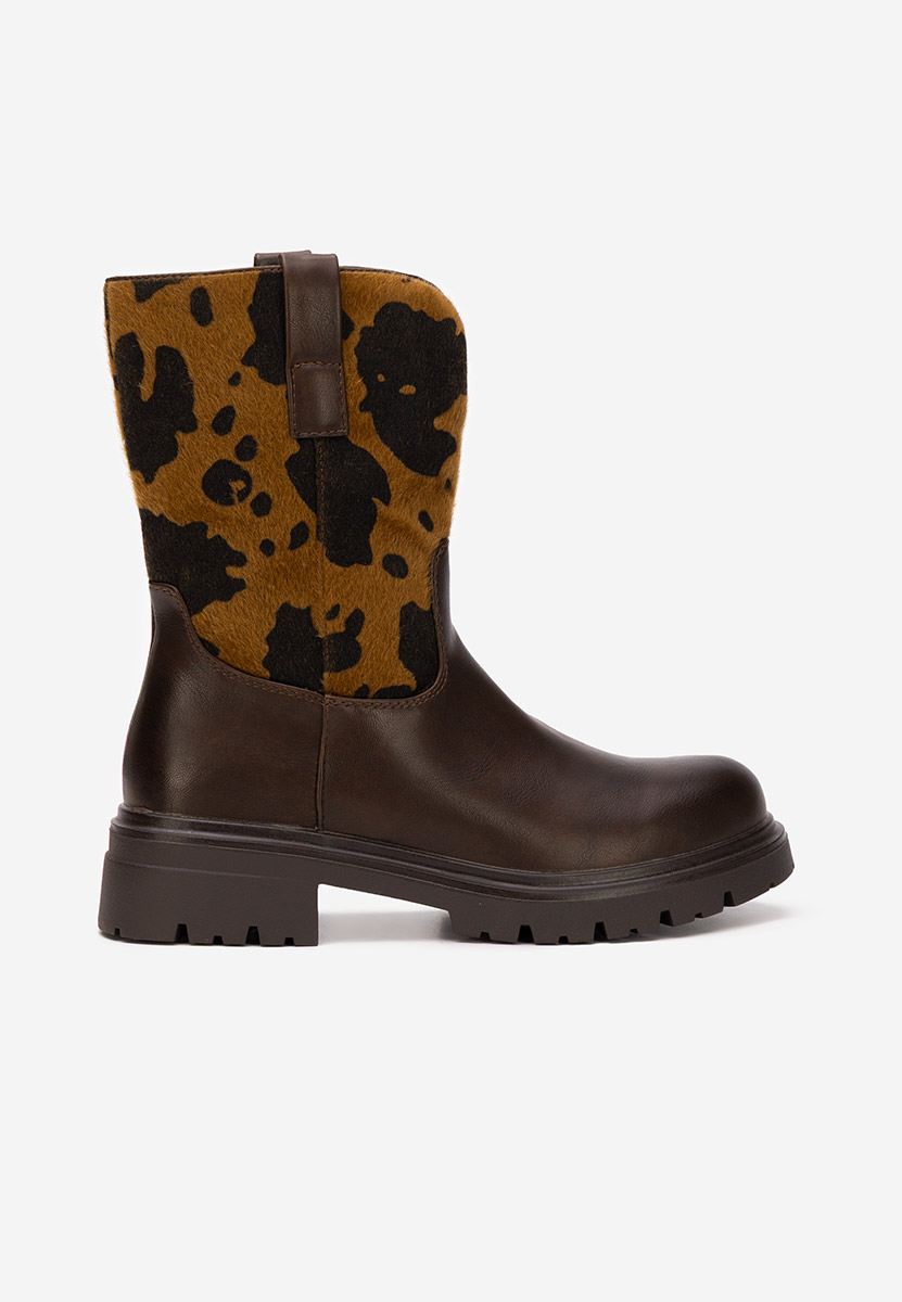 Ediana barna női bokacsizma