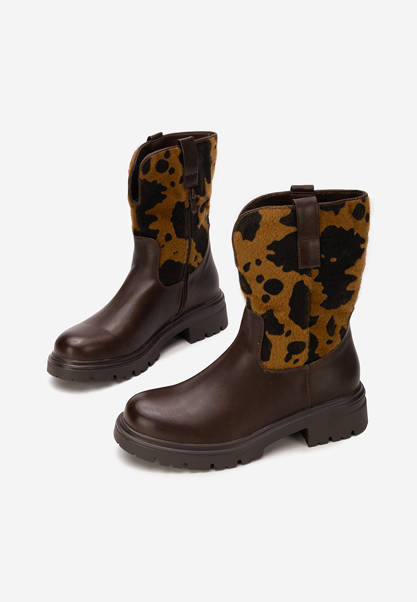 Ediana barna női bokacsizma