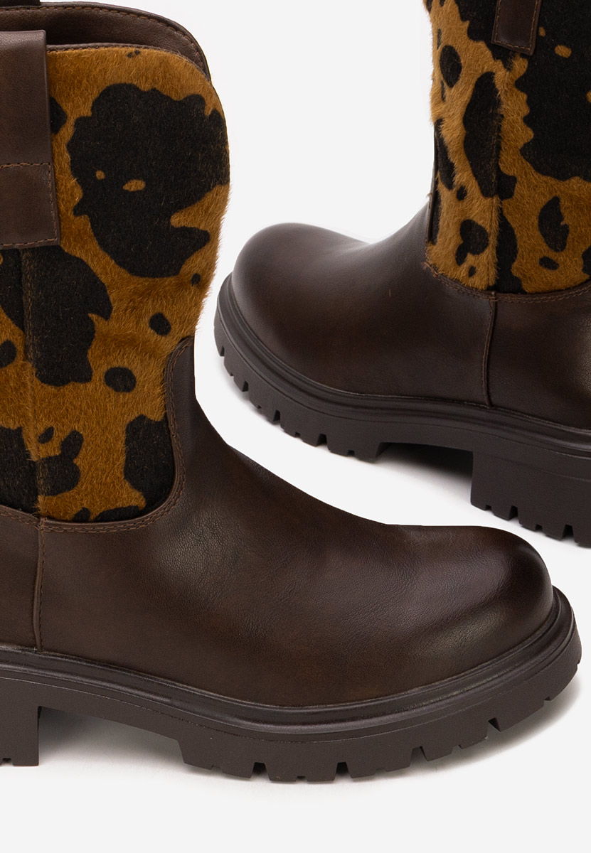 Ediana barna női bokacsizma