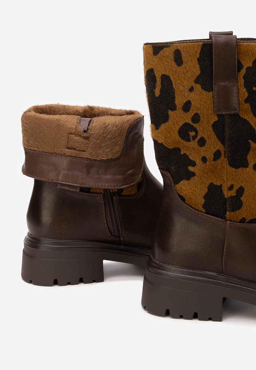 Ediana barna női bokacsizma