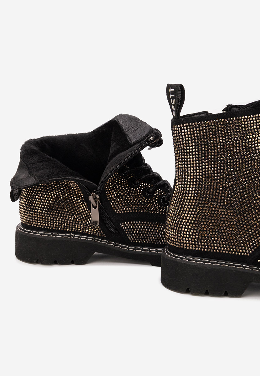 Silina v2 fekete lány bokacsizma