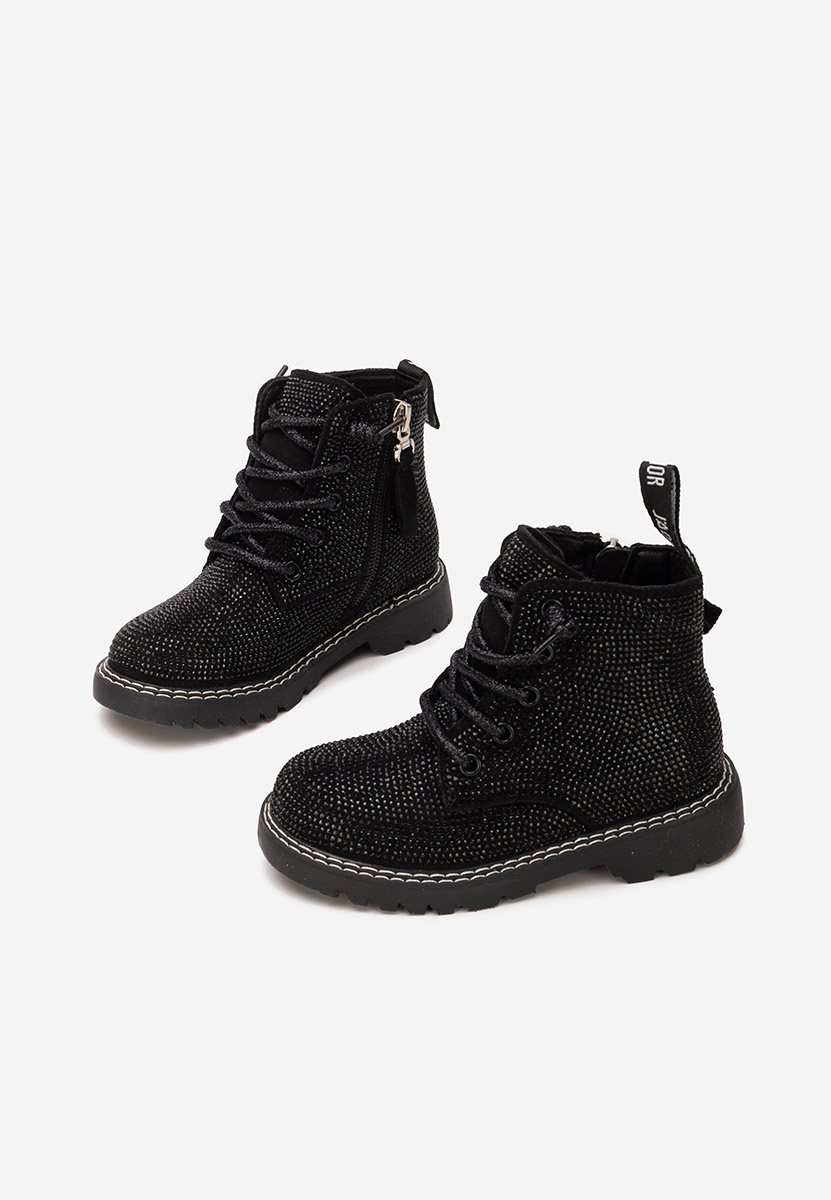 Silina fekete lány bokacsizma