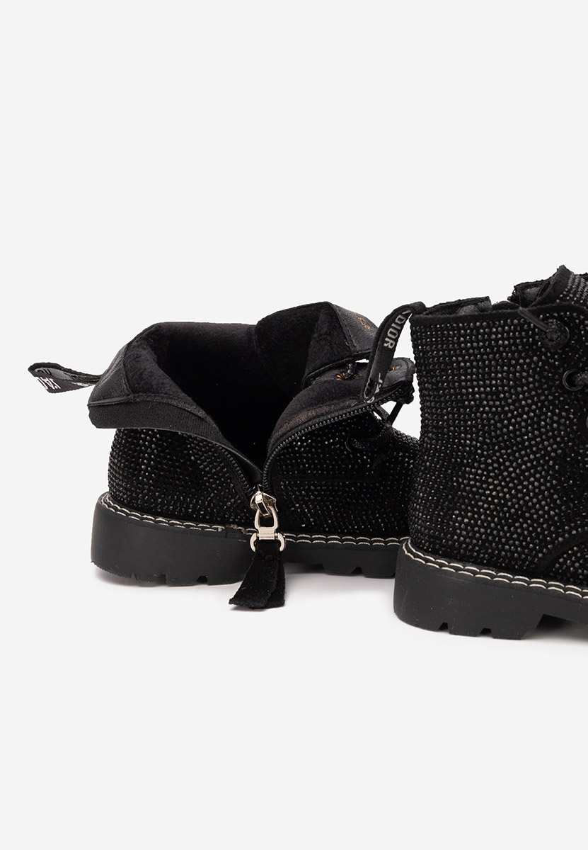 Silina fekete lány bokacsizma