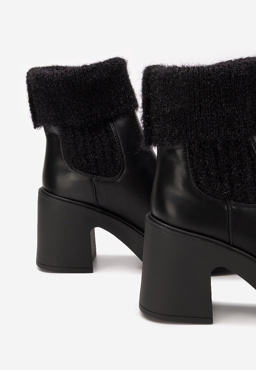 Philippa fekete női zokni bokacsizma