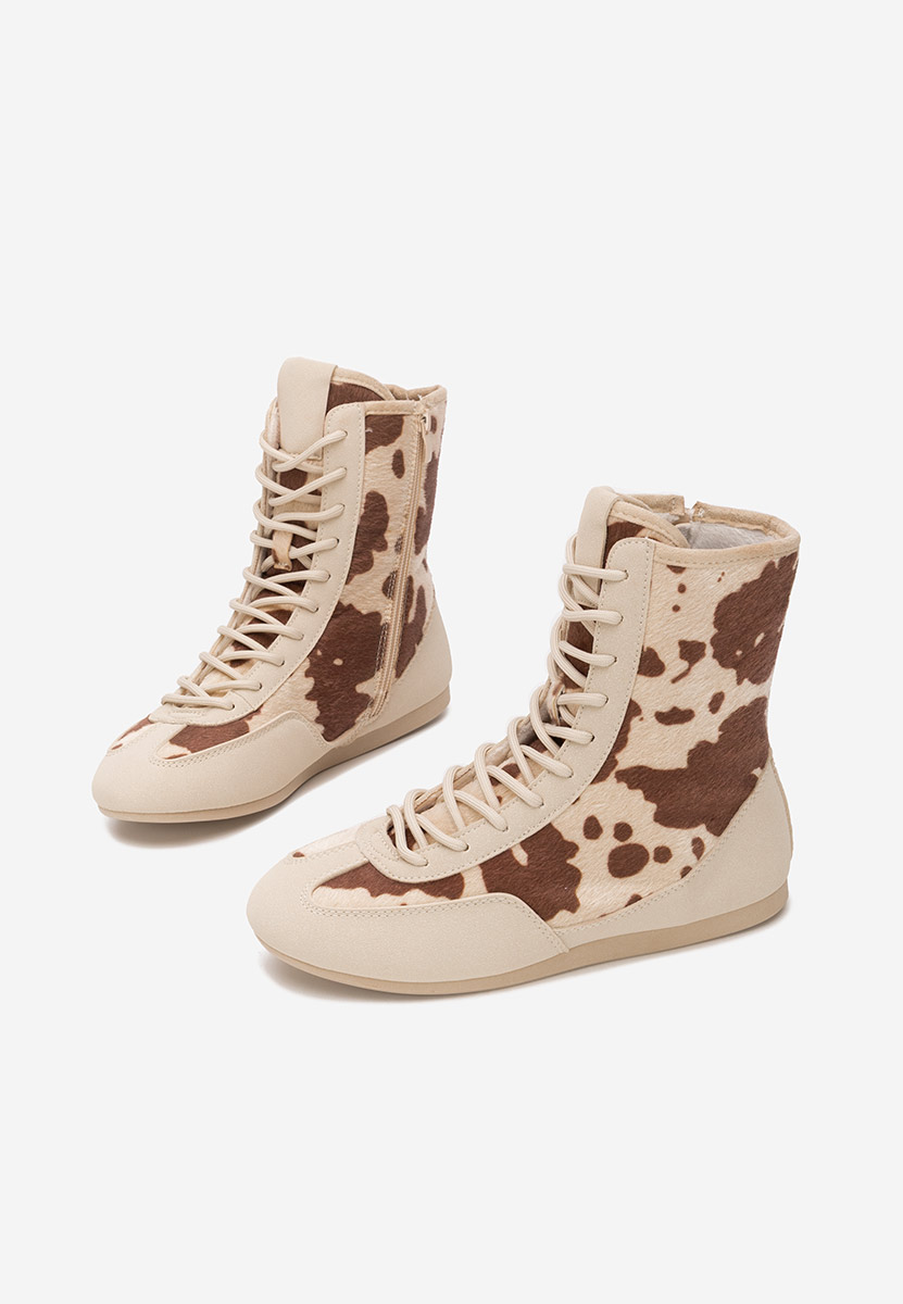 Rosira bézs magasszárú teniszcipő