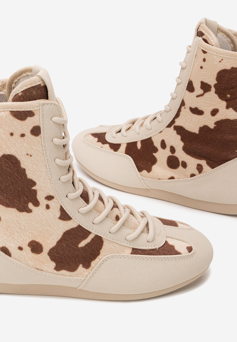 Rosira bézs magasszárú teniszcipő