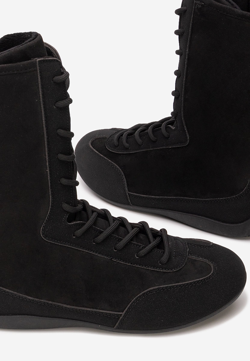 Stelia fekete magasszárú teniszcipő