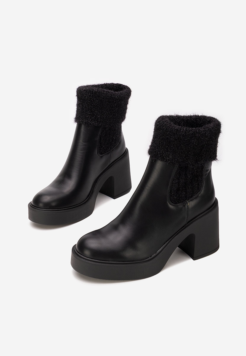 Philippa fekete női zokni bokacsizma