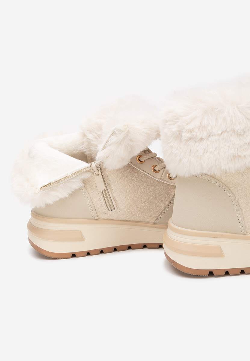 Grisia bézs női téli tornacipők