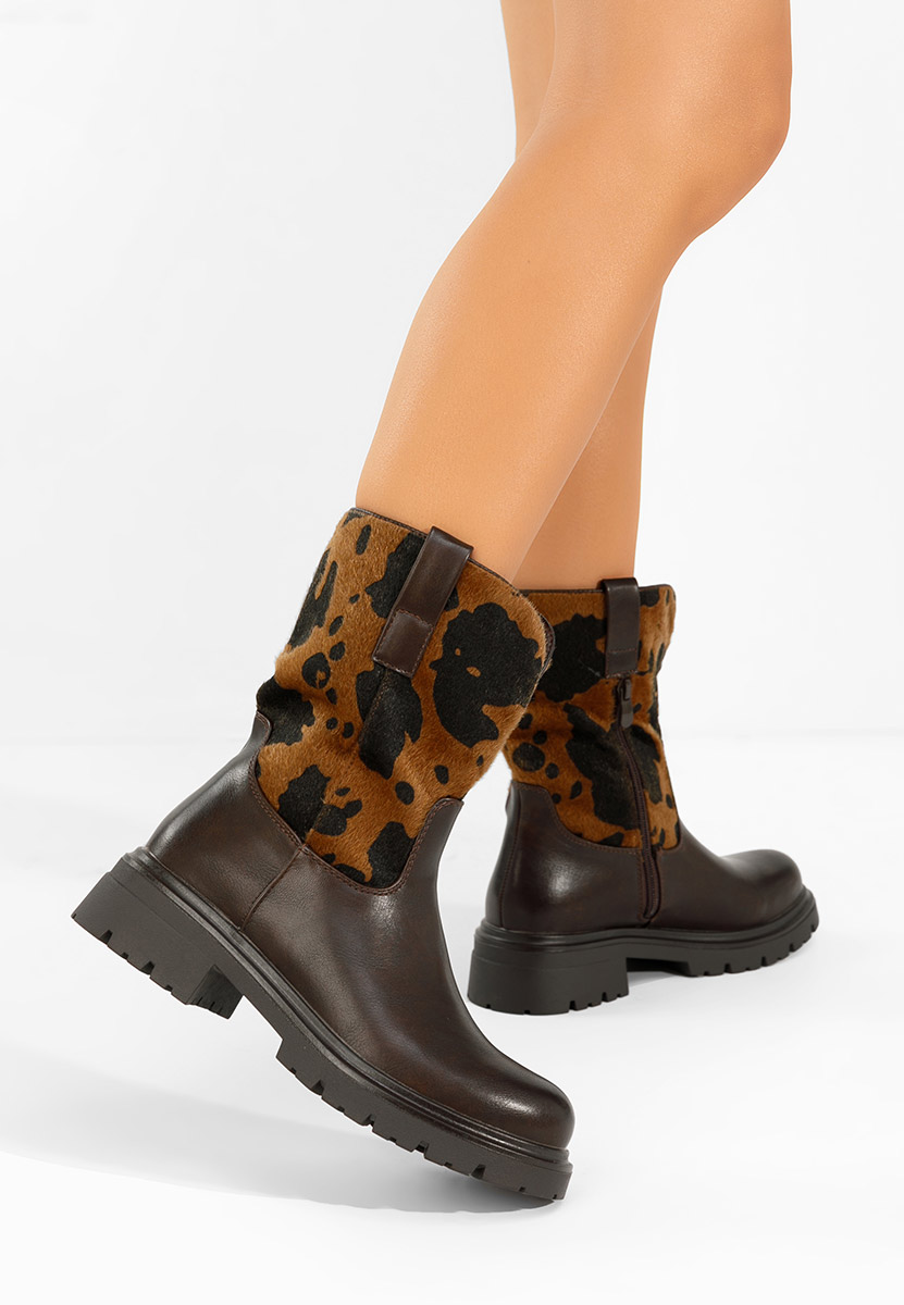 Ediana barna női bokacsizma