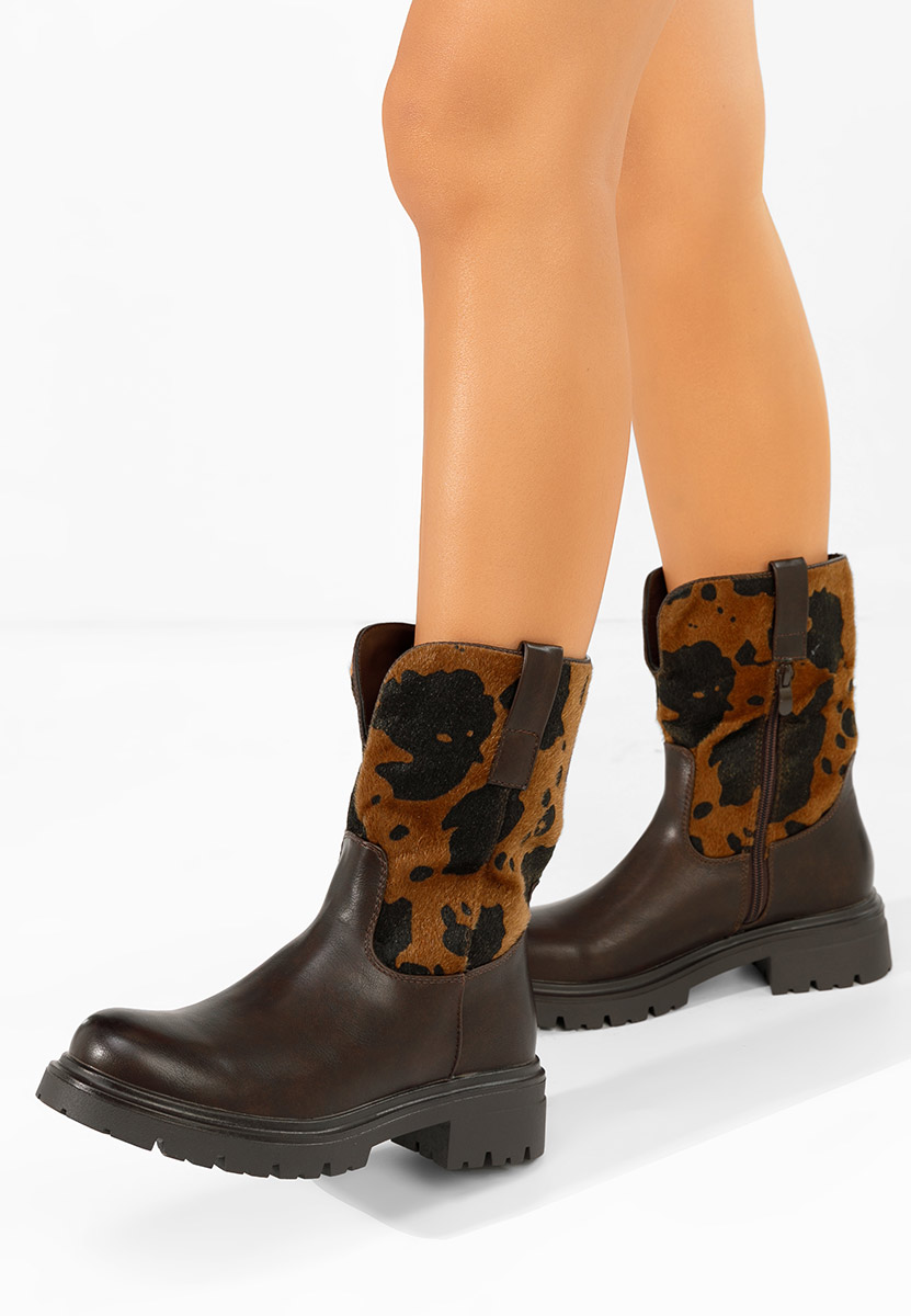 Ediana barna női bokacsizma