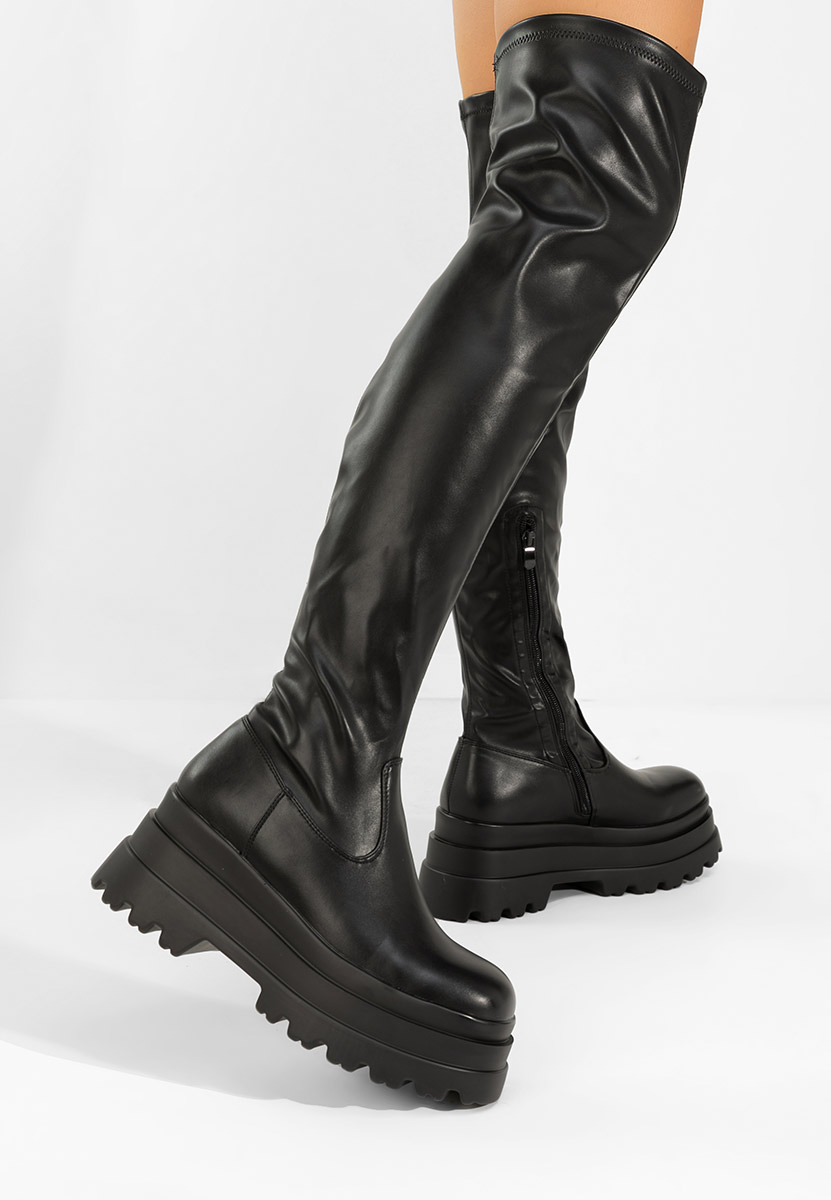 Melyna v2 fekete combcsizma