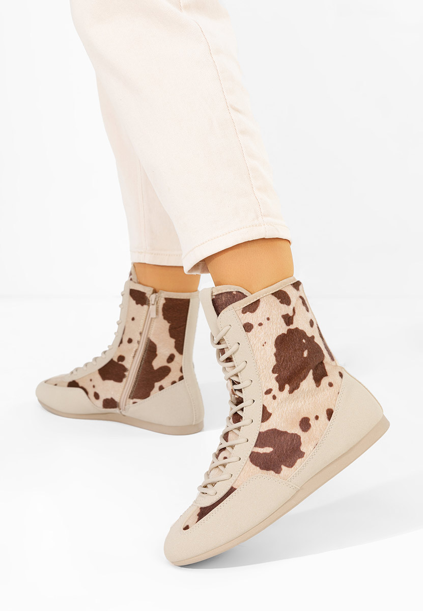 Rosira bézs magasszárú teniszcipő