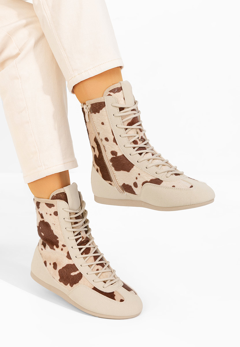 Rosira bézs magasszárú teniszcipő