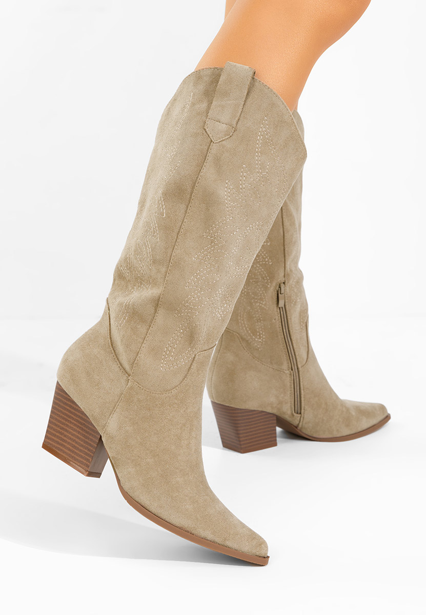 Josephina khaki cowboy csizma