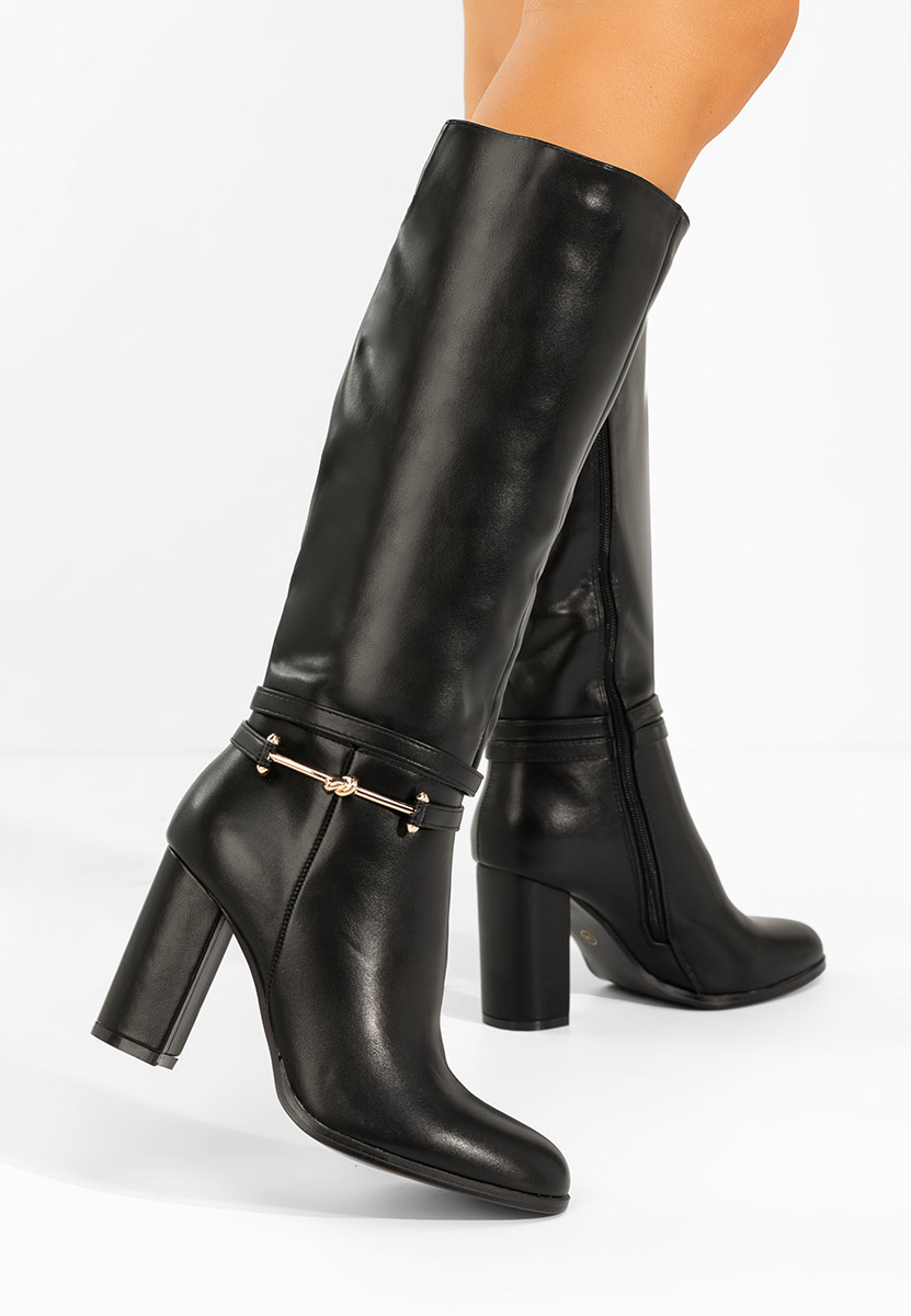 Dresara fekete magassarkú csizma