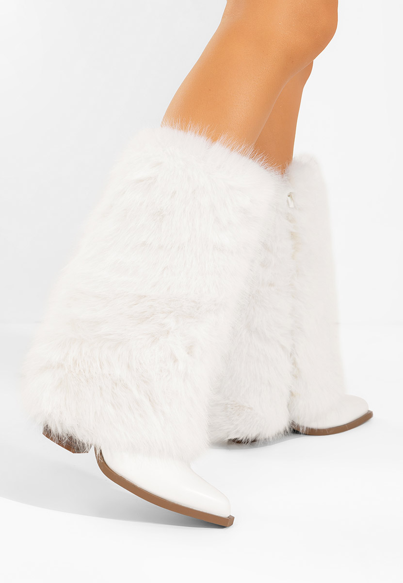 Olivine fehér meleg női csizma 