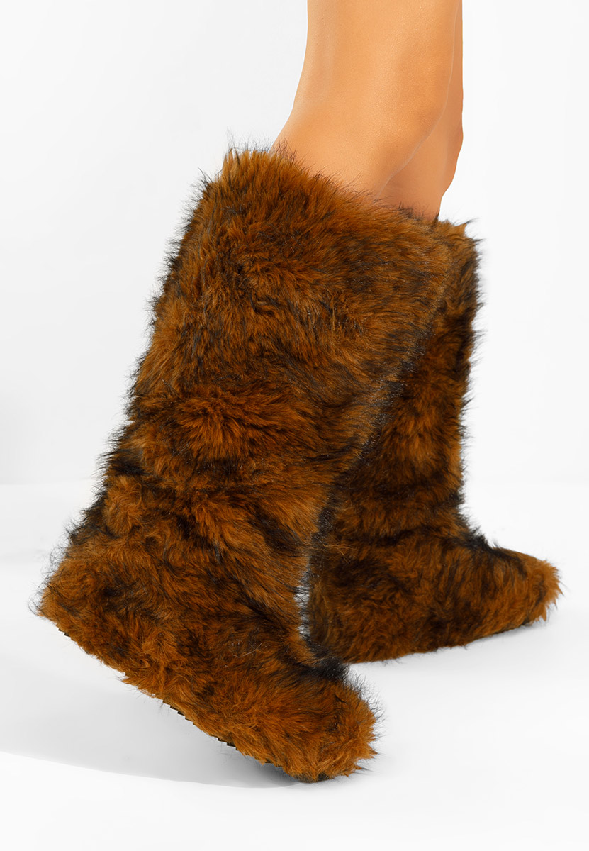 Gelira camel meleg női csizma 