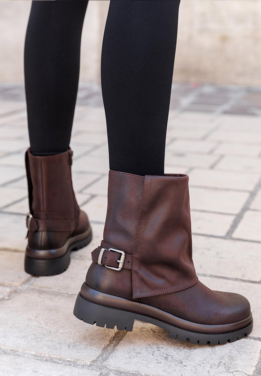 Cariolia barna női bokacsizma