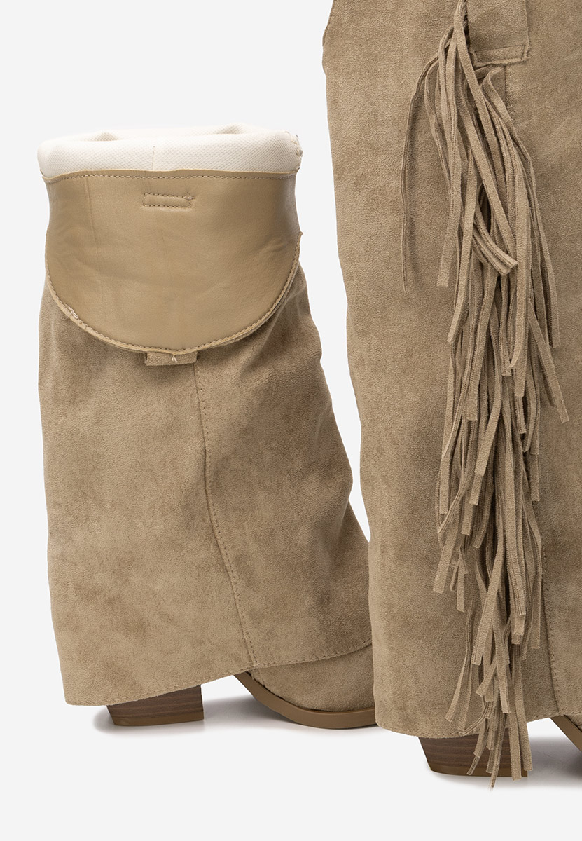 Charlina khaki cowboy csizma női 