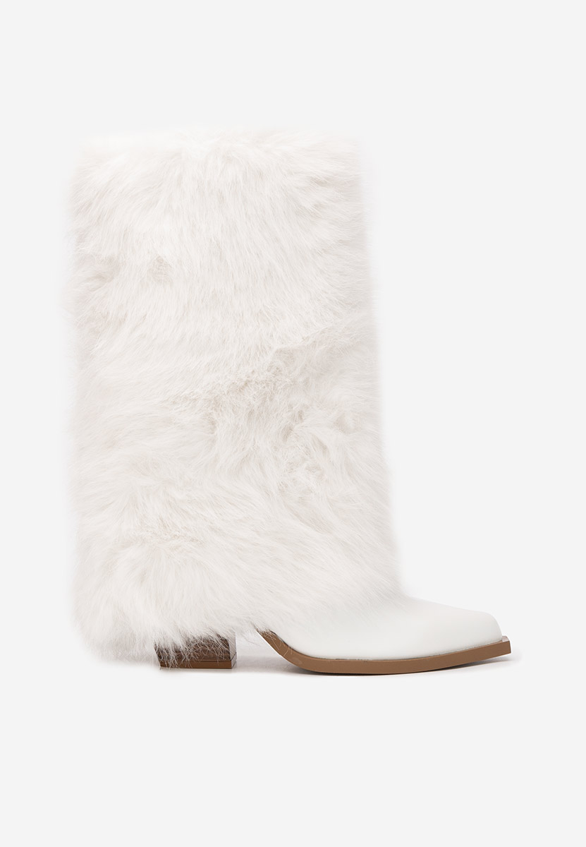 Olivine fehér meleg női csizma 