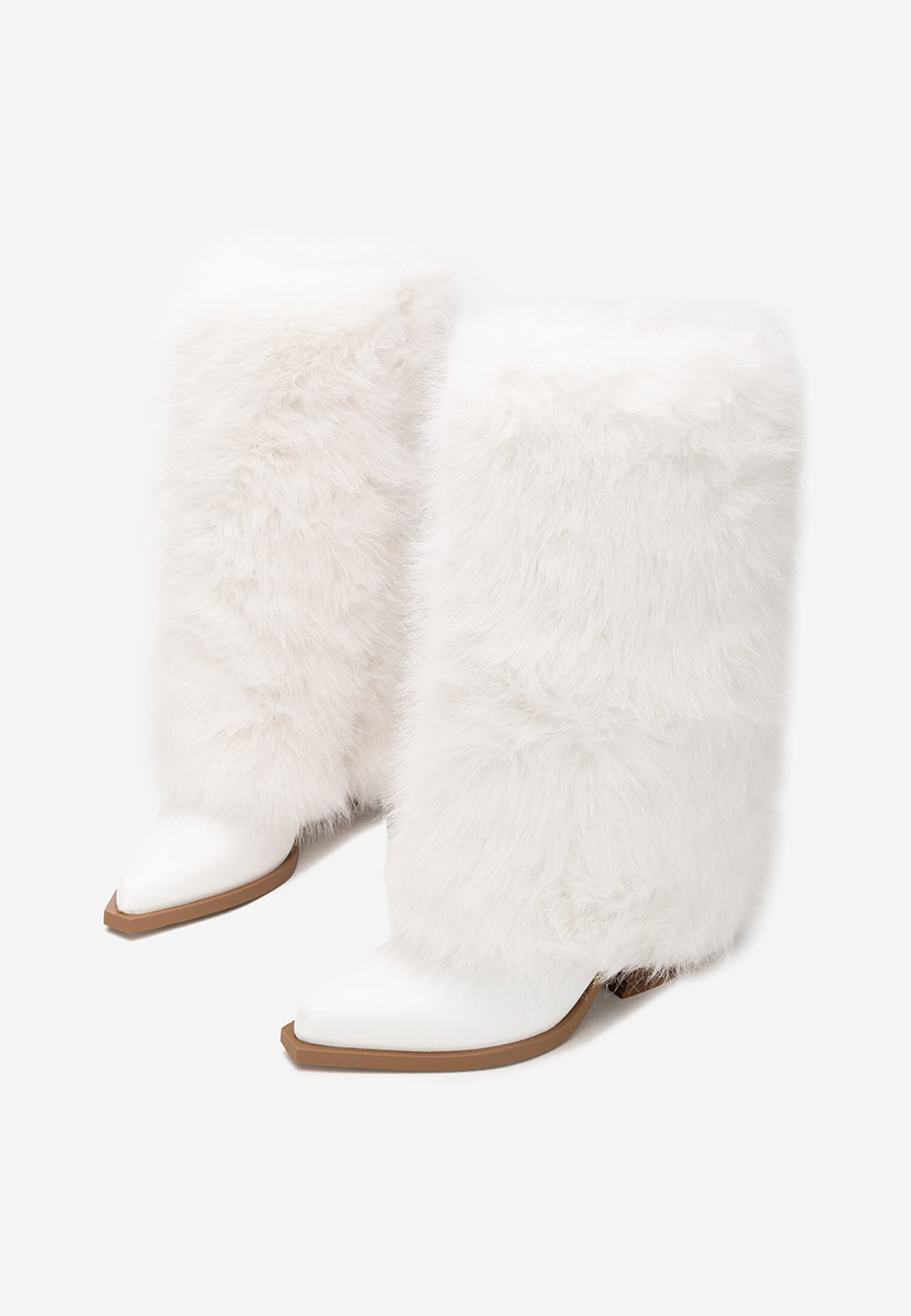 Olivine fehér meleg női csizma 