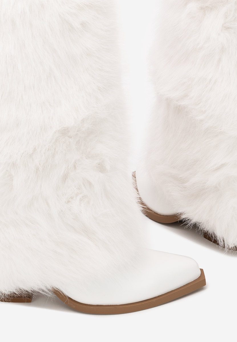 Olivine fehér meleg női csizma 